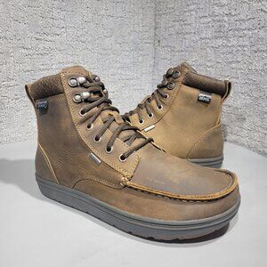 Lems Boulder Grip Size Men's 8.5 Women's 10 Brown Leather Waterproof Boots